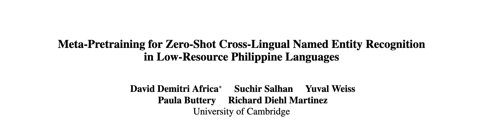 Meta-Pretraining for Zero-Shot Cross-Lingual Named Entity Recognition in Low-Resource Philippine Languages
